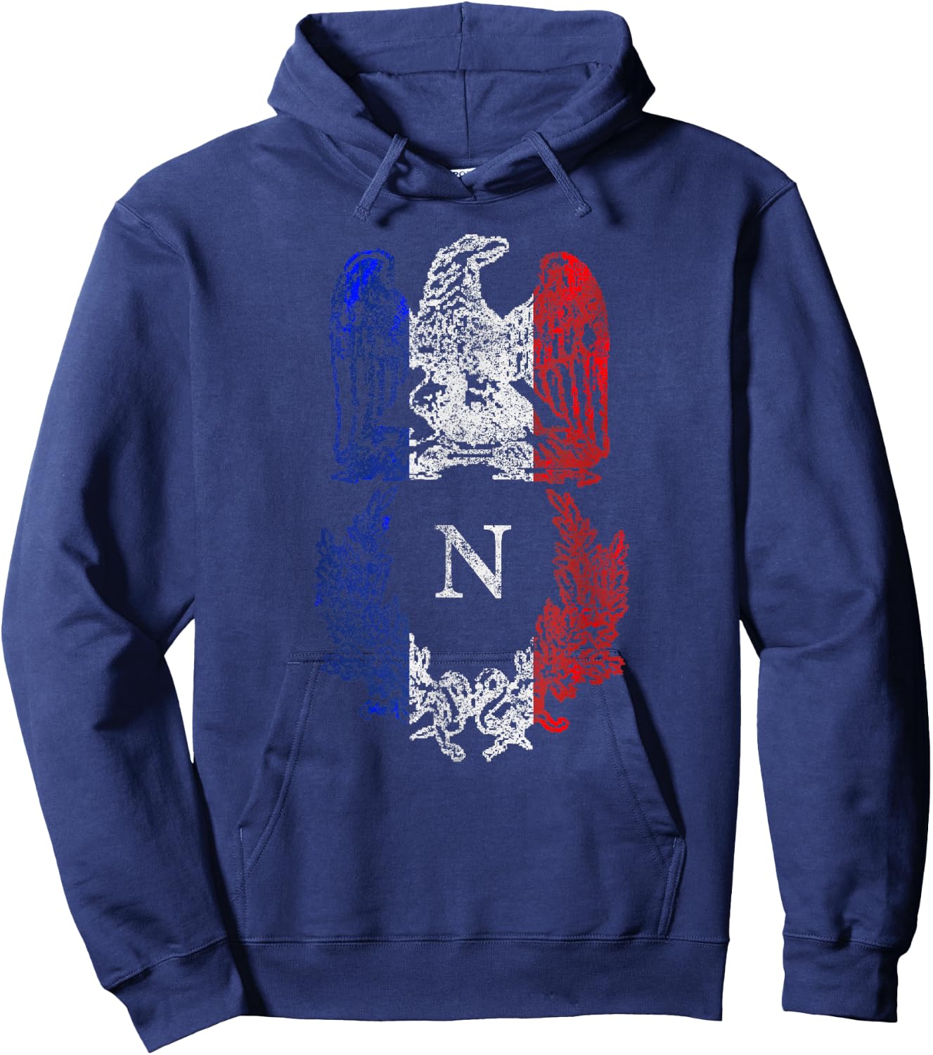 Napoleon Bonaparte Eagle French Flag Napoleonic War History Hoodie - Hoodie | Navy