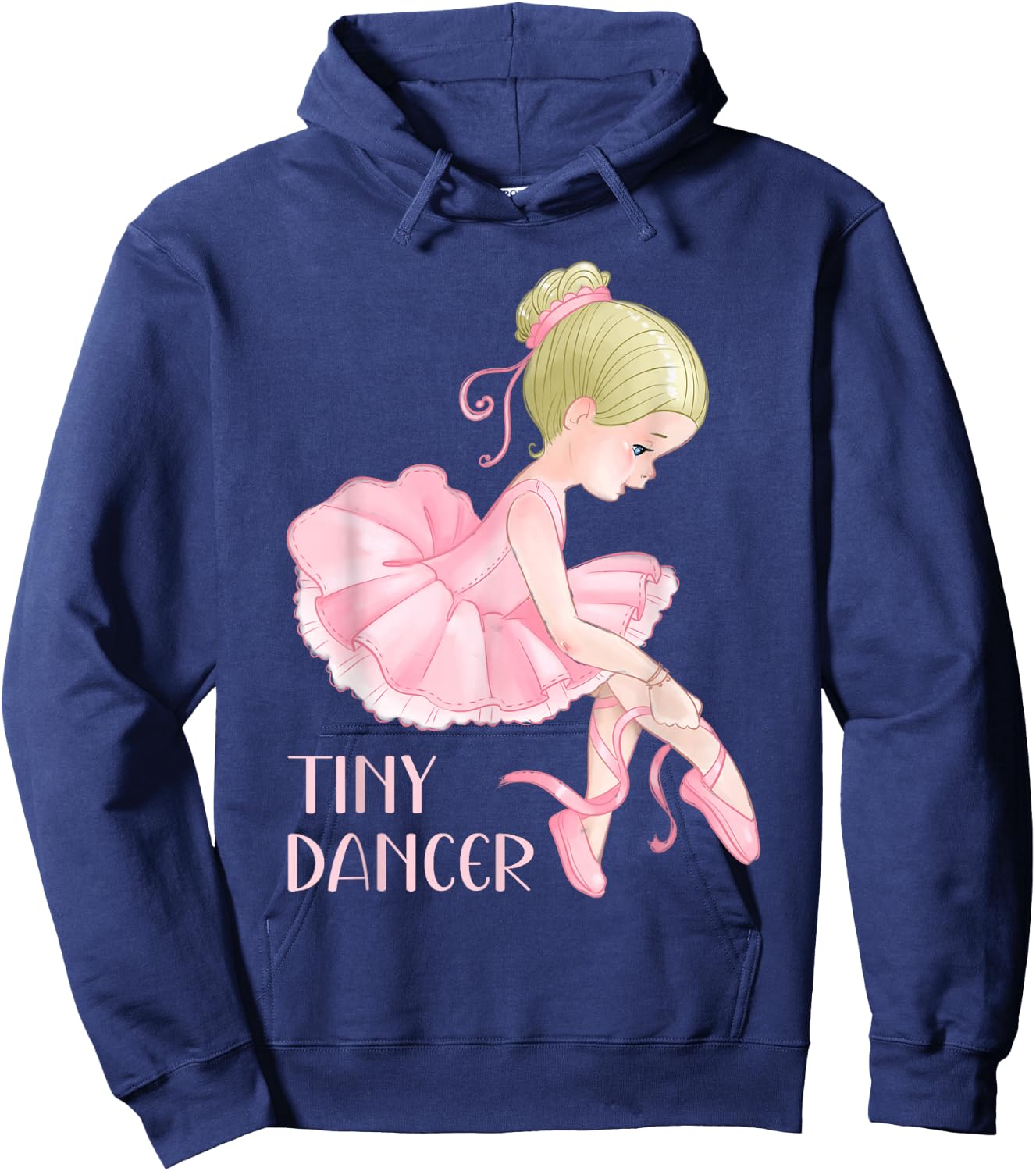 Tiny Dancer Ballerina Girl Ballet Dancing Kids Dance Cute Hoodie - Hoodie | Navy