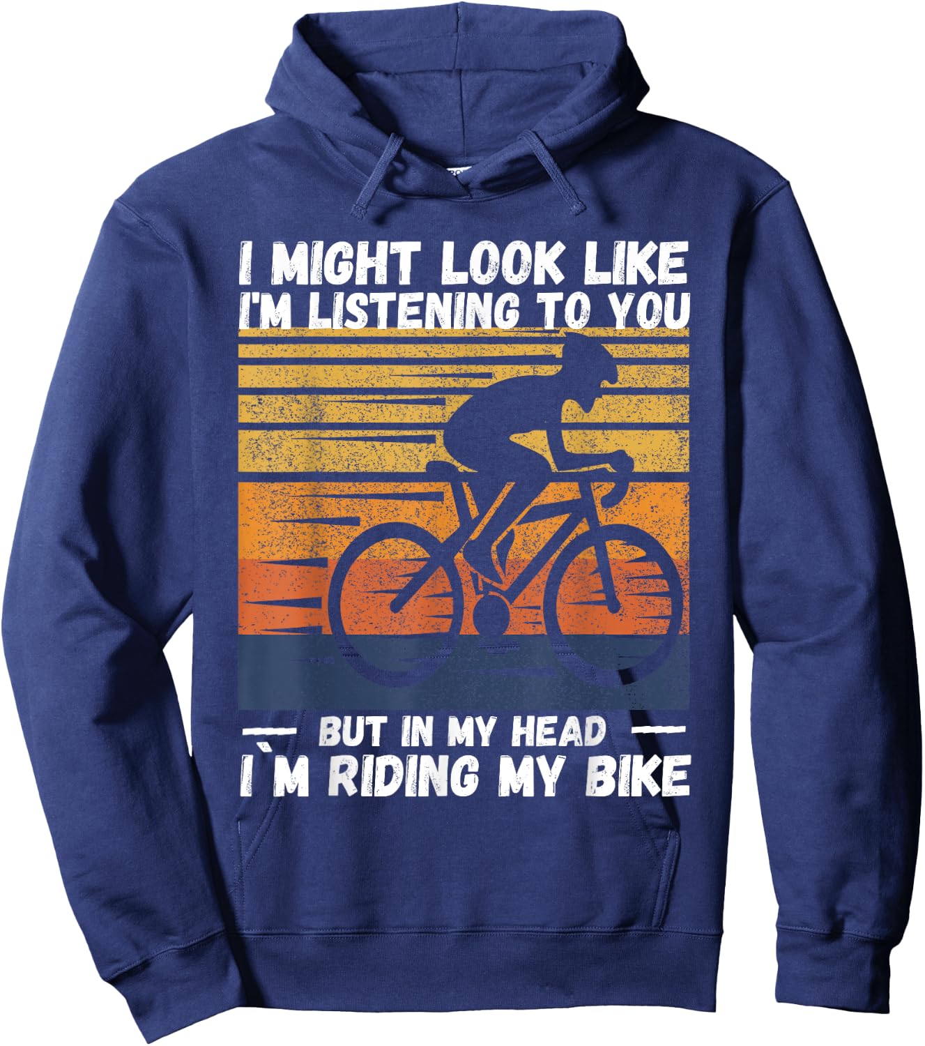 I Might Look Like I'm Listening To You But In My Head Riding Hoodie - Hoodie | Navy