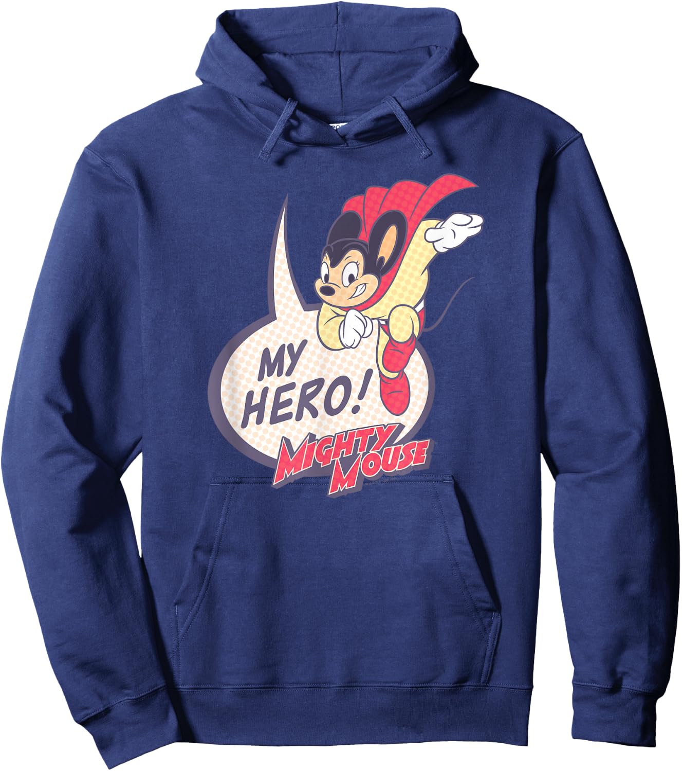 Mighty Mouse My Hero Hoodie - Hoodie | Navy