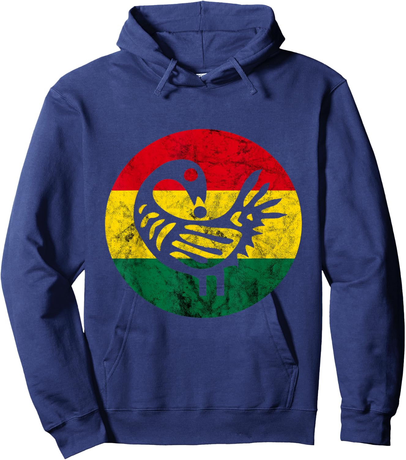 Sankofa Learn From The Past African Bird Black History Hoodie - Hoodie | Navy