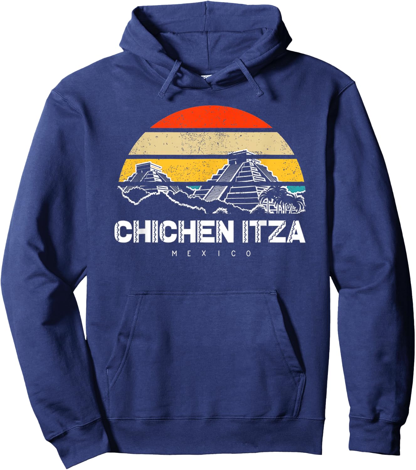 Chichen Itza Mexico Vacation Hoodie - Hoodie | Navy
