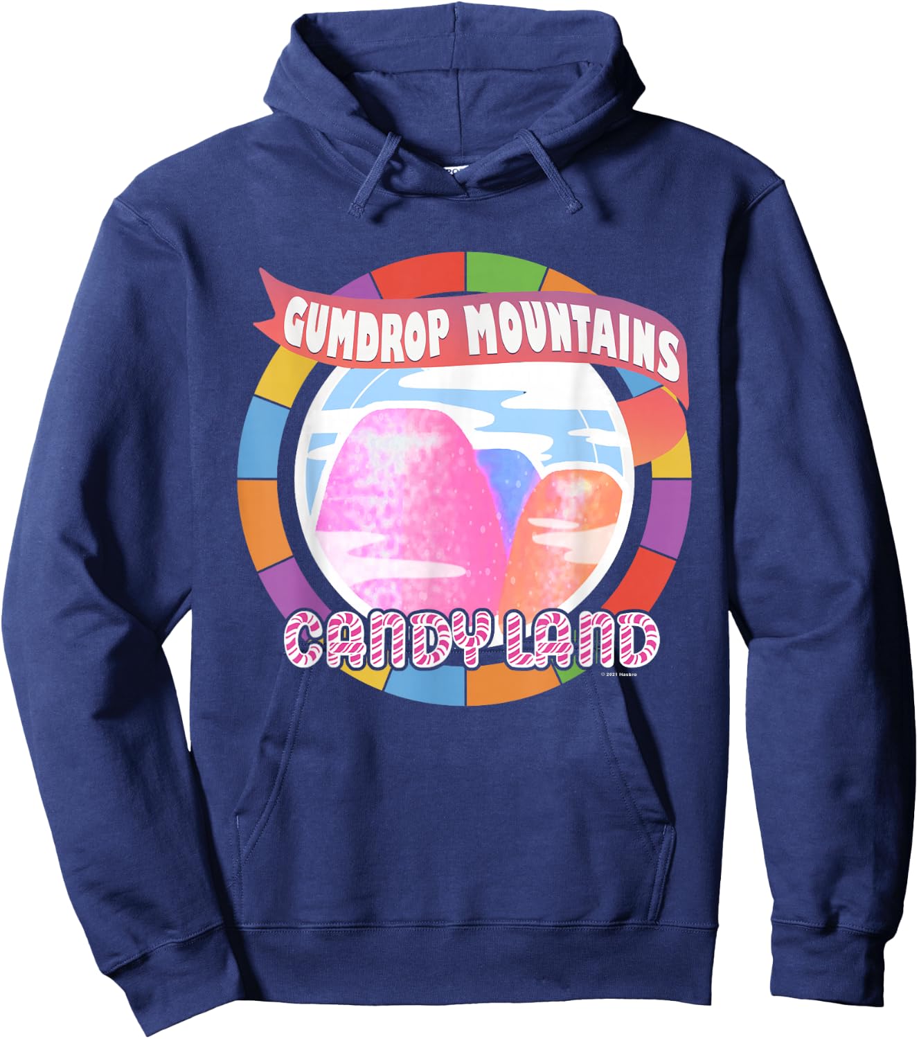 Candy Land Delicious Gumdrop Mountains Hoodie - Hoodie | Navy