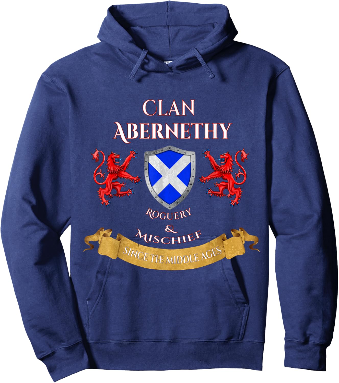 Abernethy Scottish Family Clan Middle Ages Mischief Hoodie - Hoodie | Navy