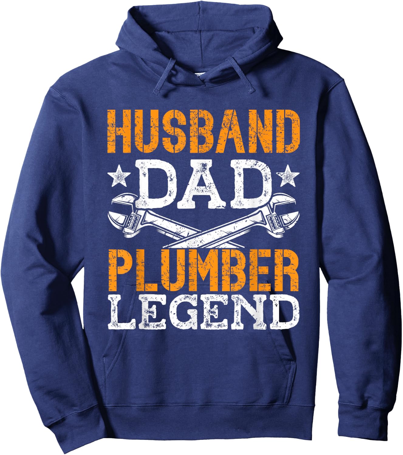 Husband Dad Legend Plumber Hoodie - Hoodie | Navy