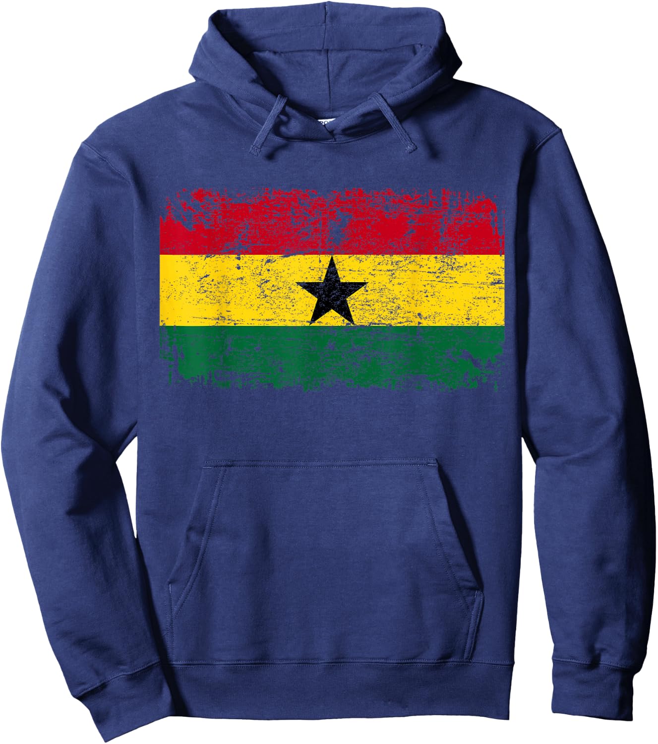 GHANA Flag Vintage | Men Women Kids | GHANA Hoodie - Hoodie | Navy