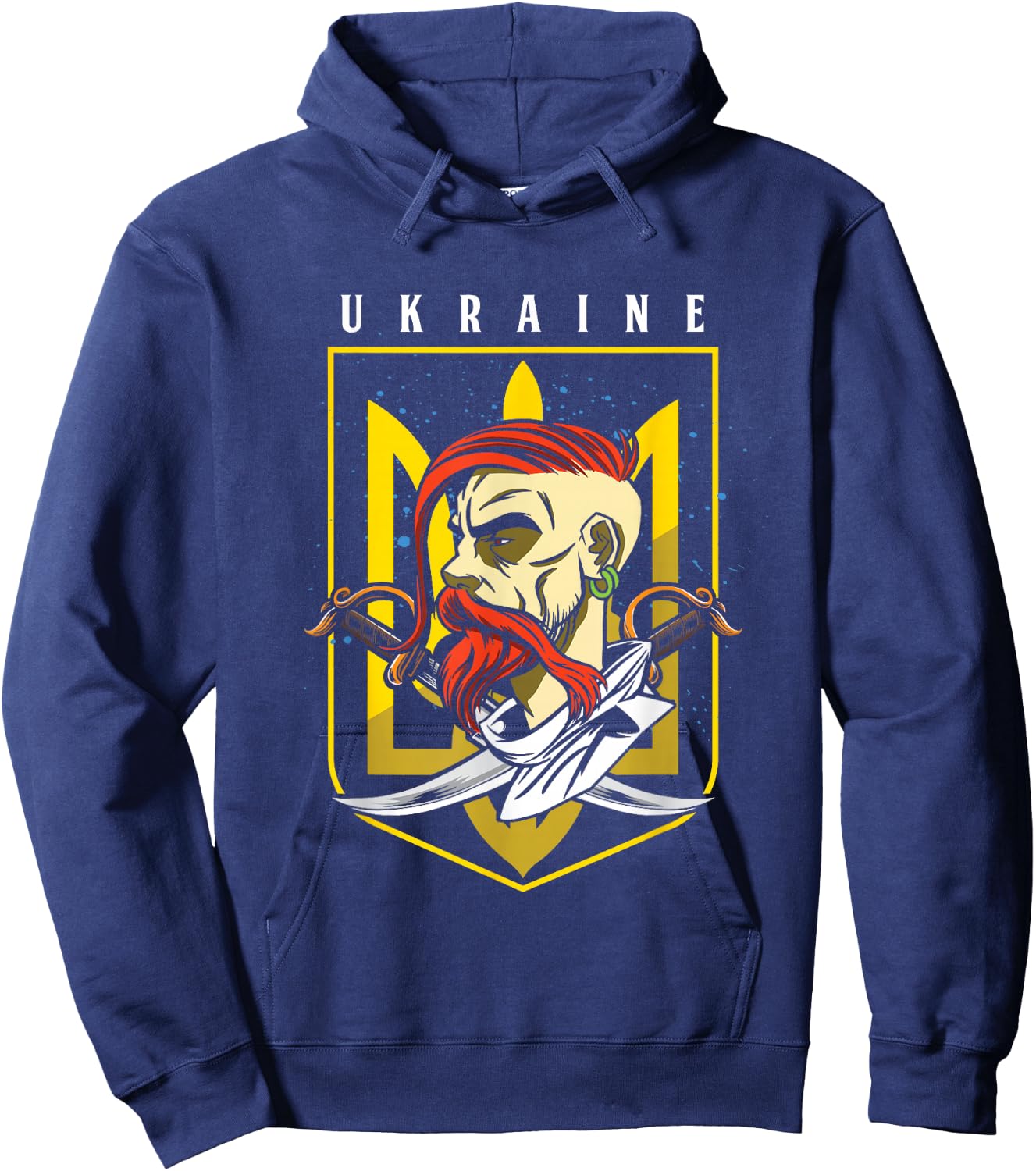 Cossack Ukrainian Kiev Homeland Country State Odessa Ukraine Hoodie - Hoodie | Navy