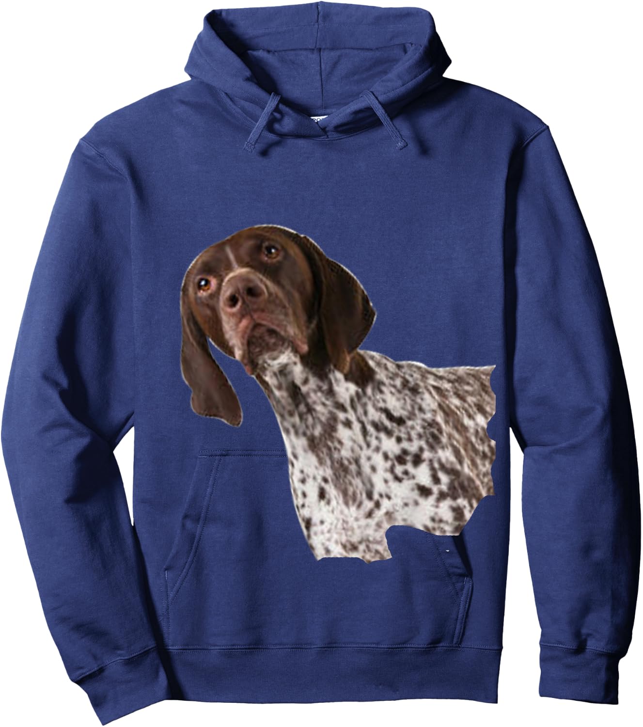 GSP German Shorthair Pointer Curious Face Mom Dad Dog Owner Hoodie - Hoodie | Navy