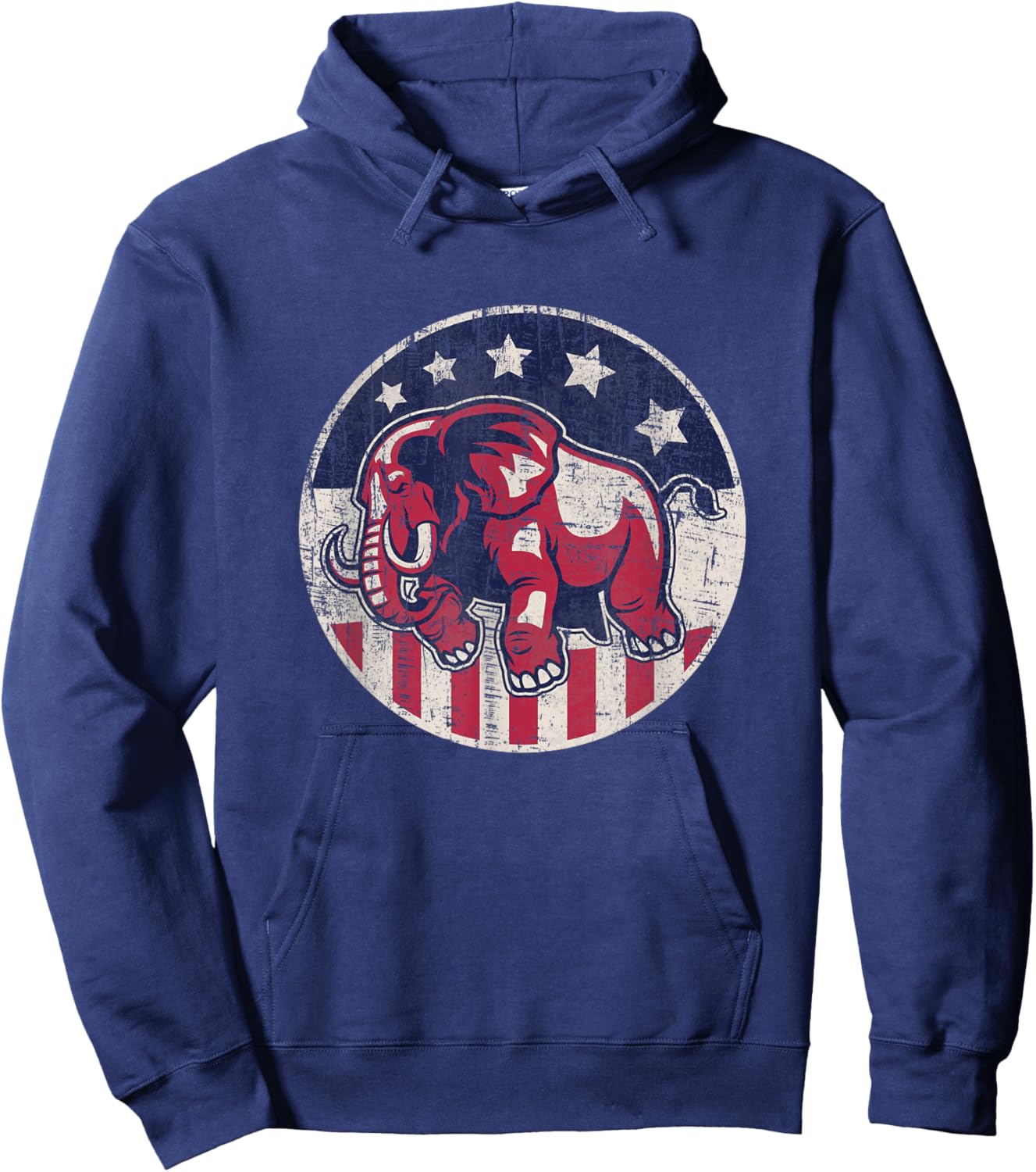 Election 2020 Vintage Republican Elephant Hoodie - Hoodie | Navy
