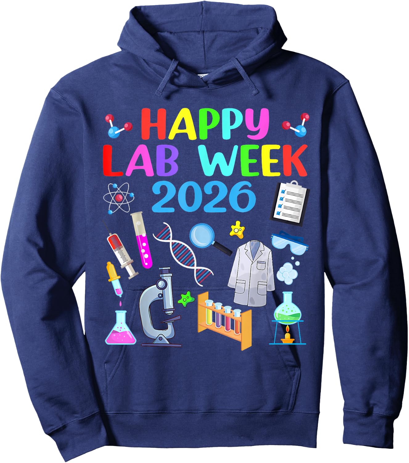 Happy Lab Week 2026 Lab Technician Medical Laboratory Hoodie - Hoodie | Navy