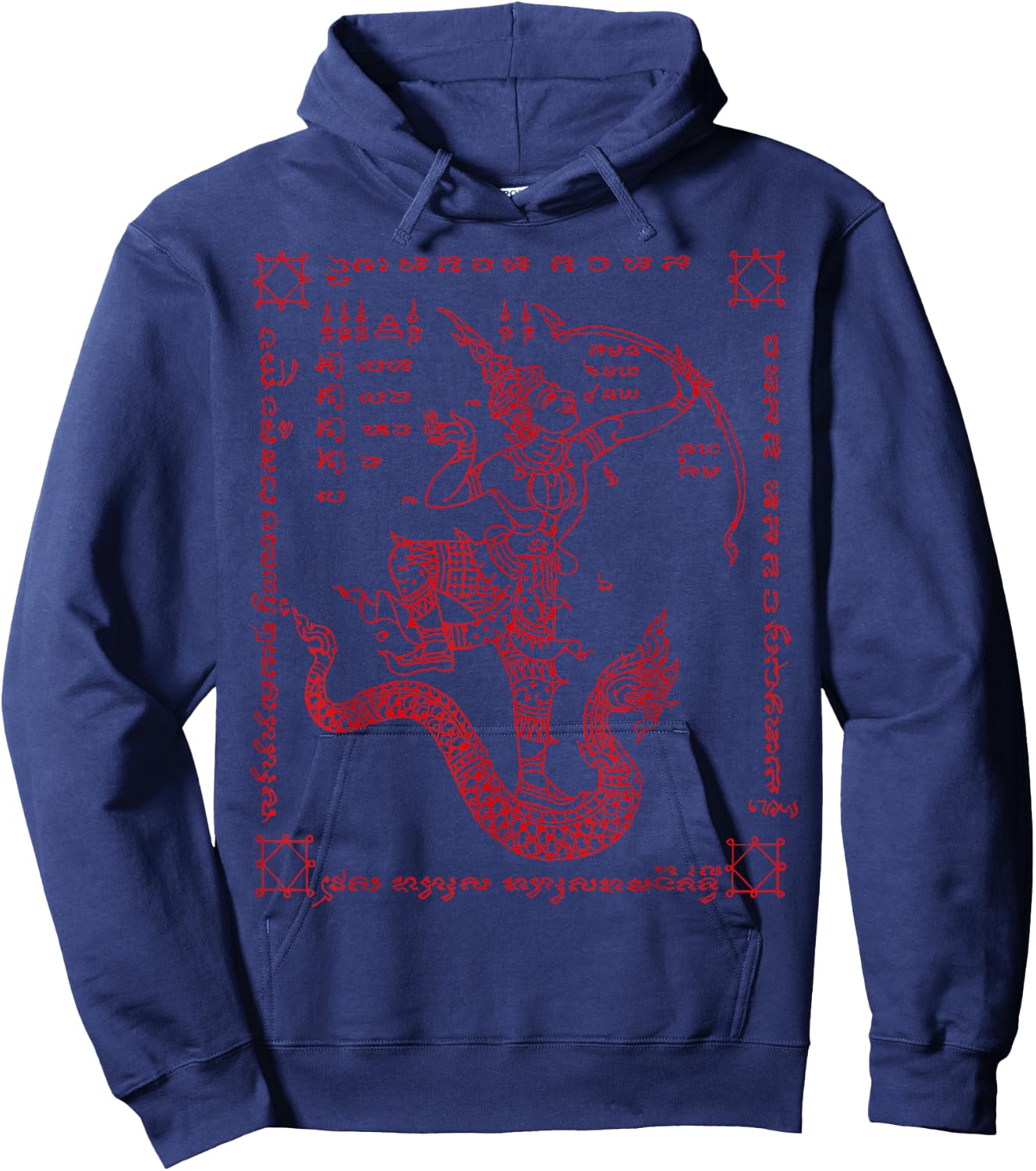 Sak Yant Thailand Tattoo Magical Thai Tattoos Thailand Gift Hoodie - Hoodie | Navy