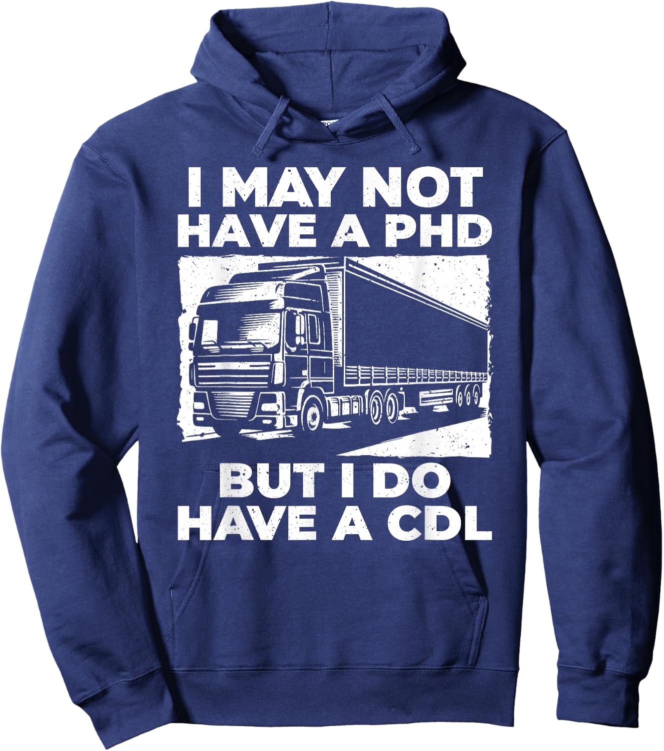 Best CDL Driver Art Women Trucker CDL Truck Driver Hoodie - Hoodie | Navy