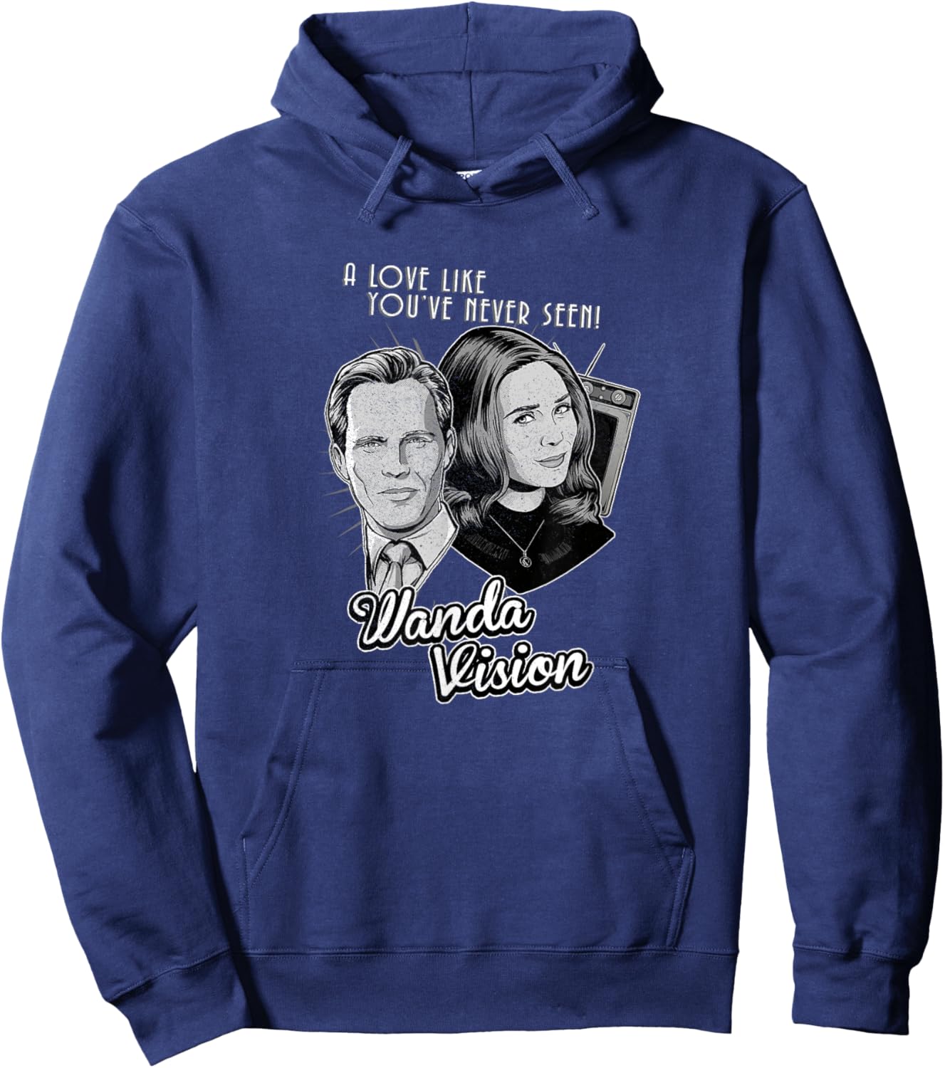 Marvel WandaVision Wand & Vision Love Like You've Never Seen Hoodie - Hoodie | Navy