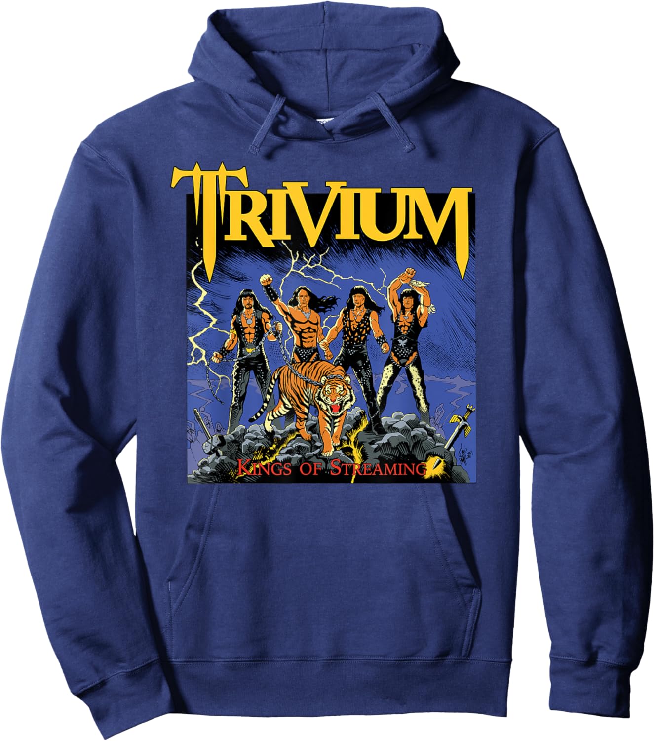 Trivium Kings Of Streaming Hoodie - Hoodie | Navy