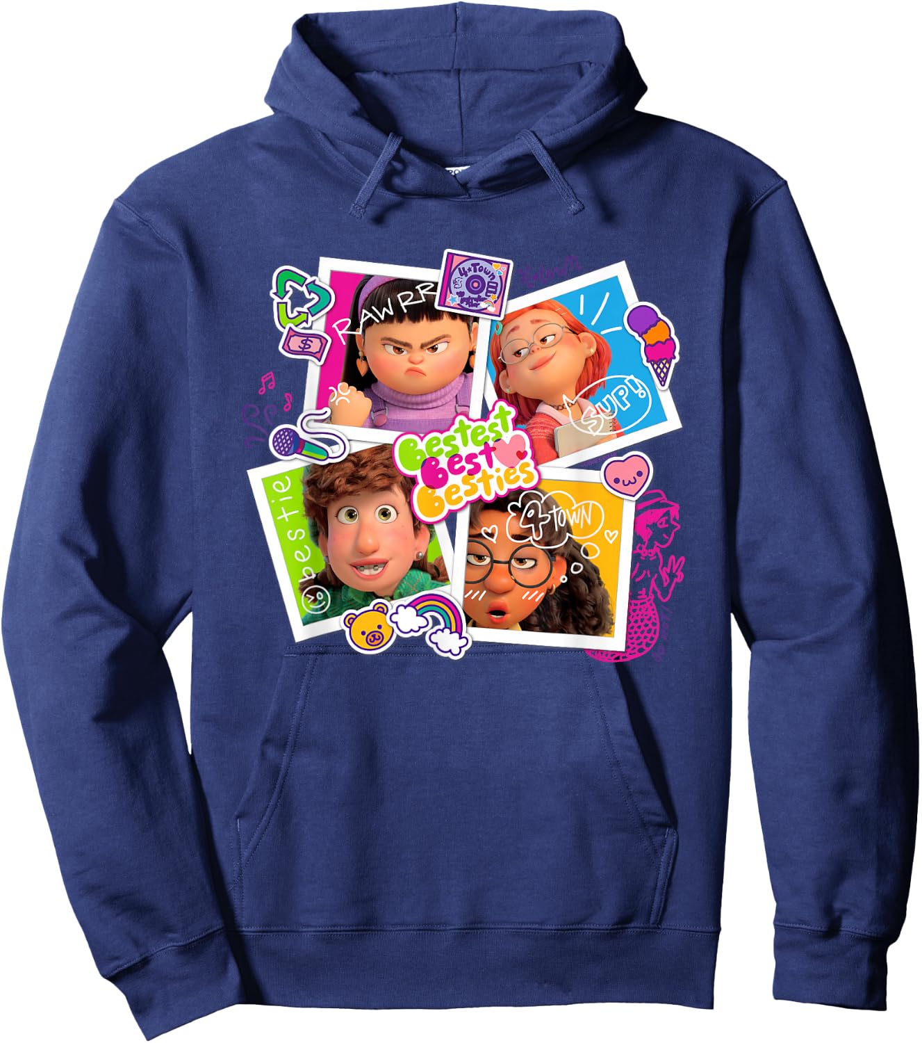 Disney and Pixar’s Turning Red Bestest Best Besties Hoodie - Hoodie | Navy
