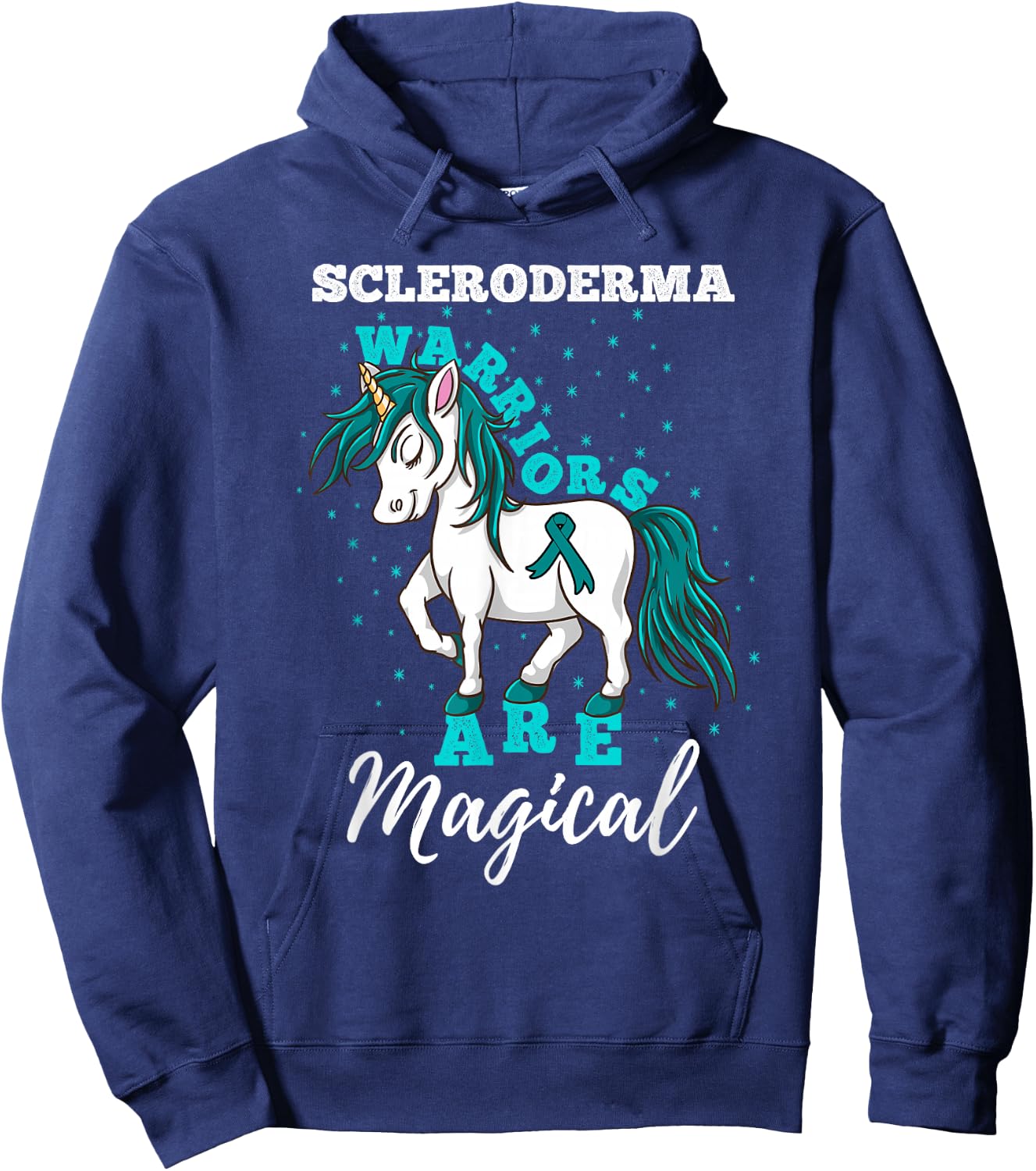 Scleroderma Warriors Are Magical Scleroderma Awareness Hoodie - Hoodie | Navy