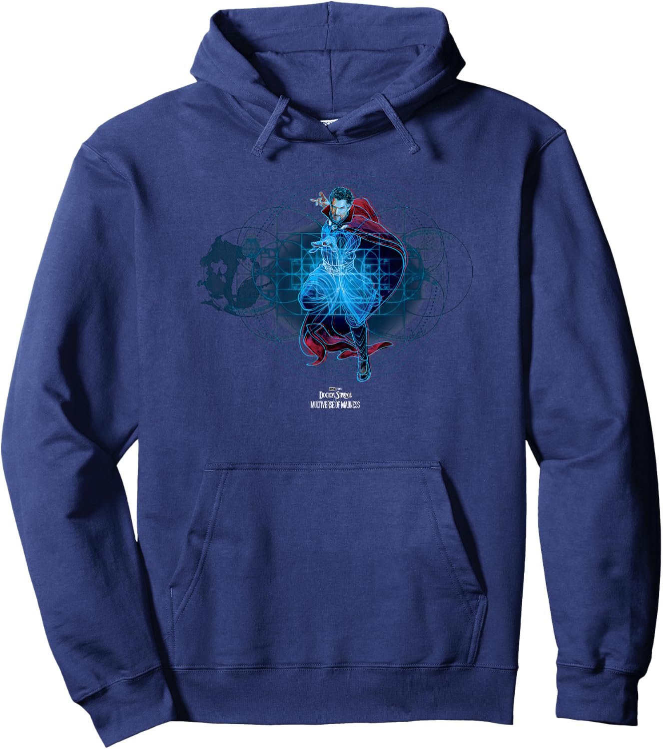 Marvel Doctor Strange In The Multiverse Of Madness Schematic Hoodie - Hoodie | Navy