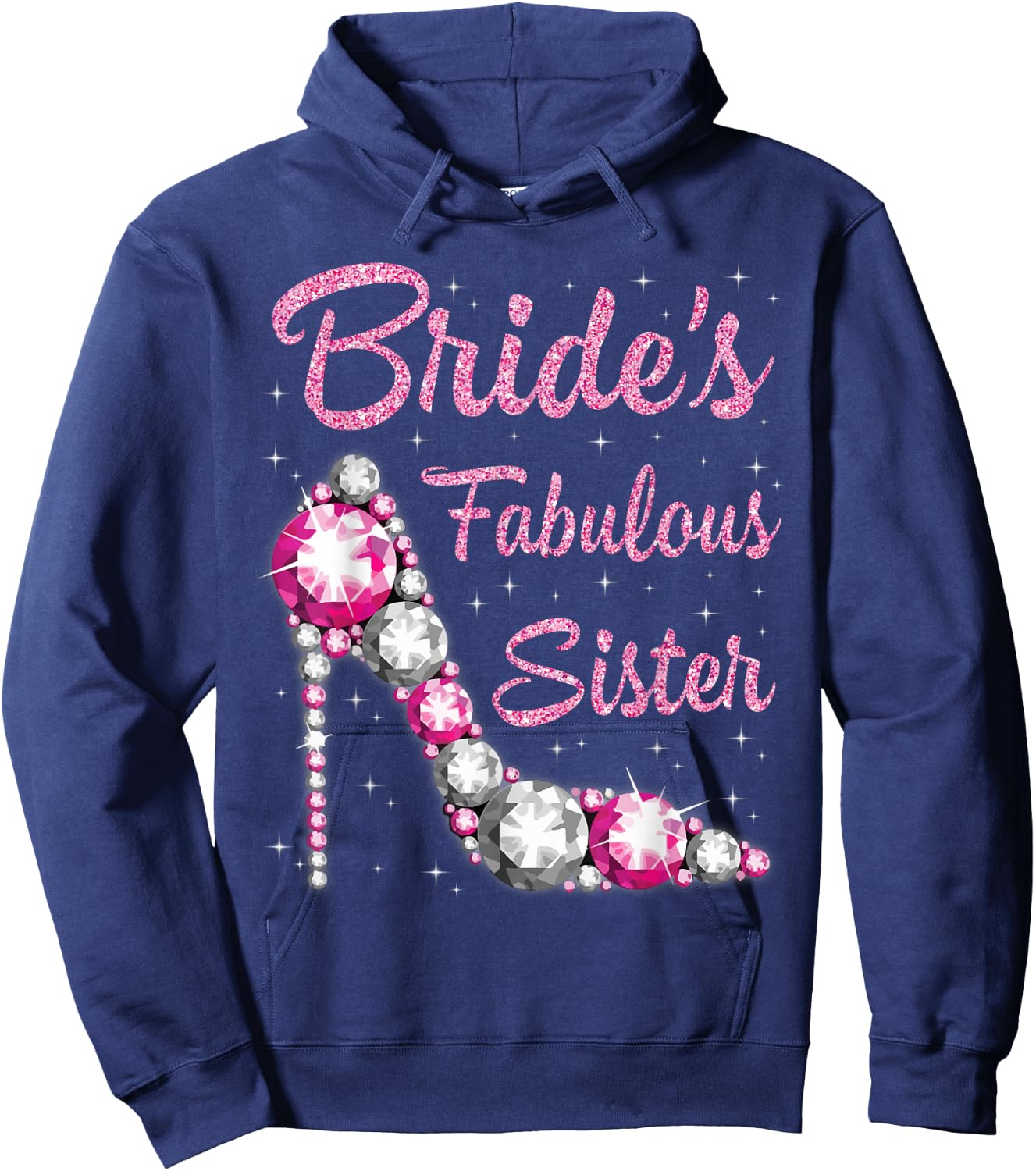 Sister's Fabulous Bride Happy Wedding Married Day Vintage Hoodie - Hoodie | Navy