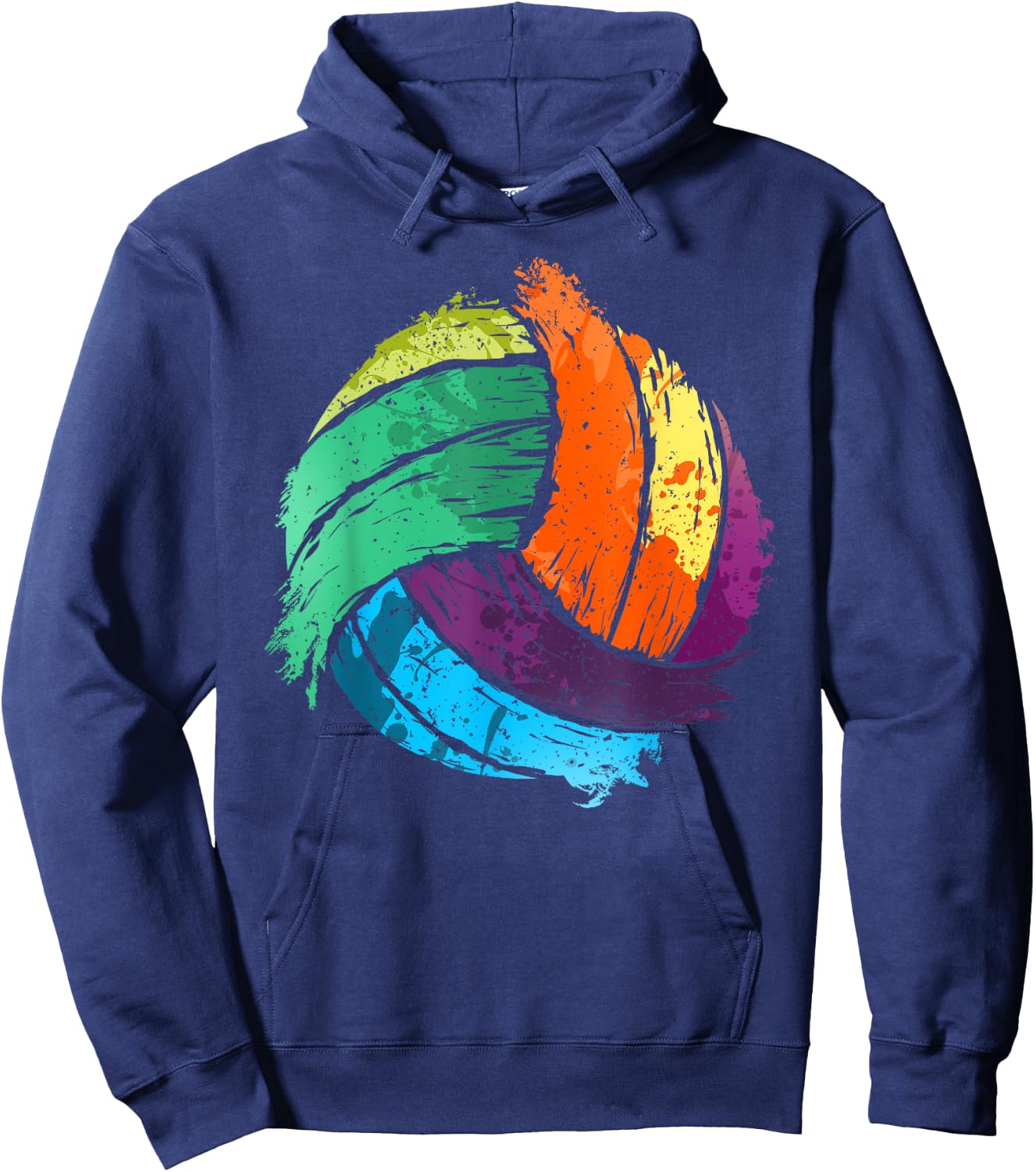 Funny Volleyball Art For Boys Girls Women Volleyball Players Hoodie - Hoodie | Navy