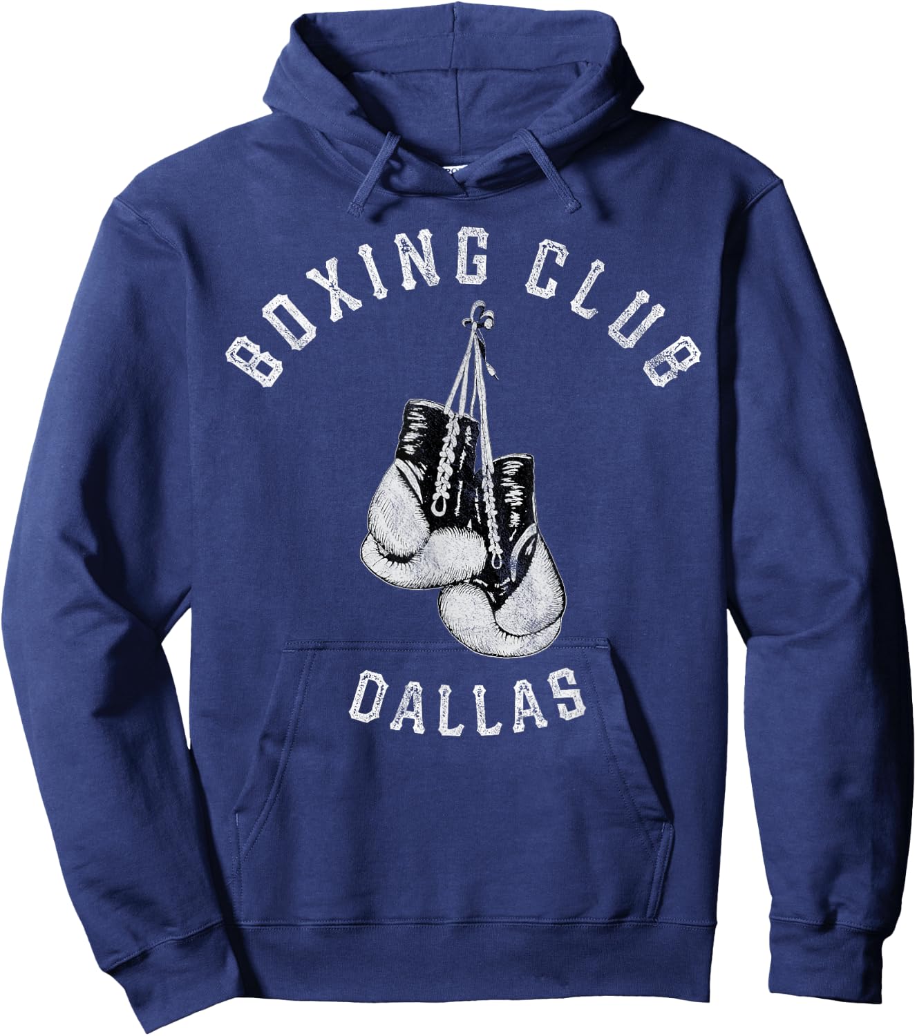 Boxing Club Dallas Gloves Fighter Hoodie - Hoodie | Navy