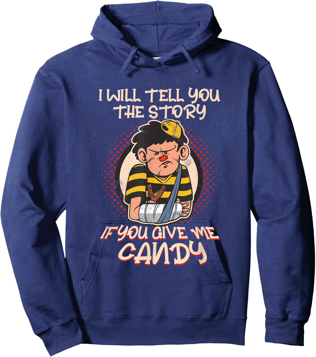Broken Arm Story For Candy Broken Bones Bone Fracture Injury Hoodie - Hoodie | Navy