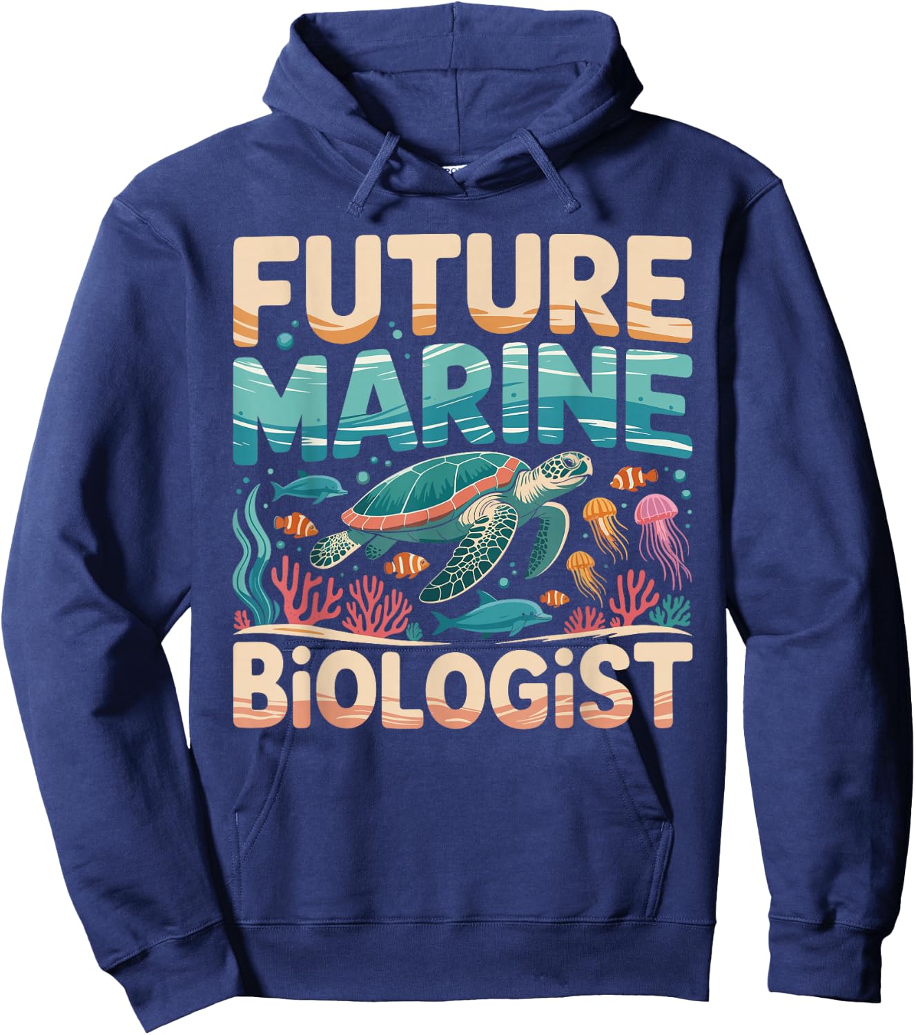 Future Marine Biologist Shirt Marine Biology Themed Hoodie - Hoodie | Navy