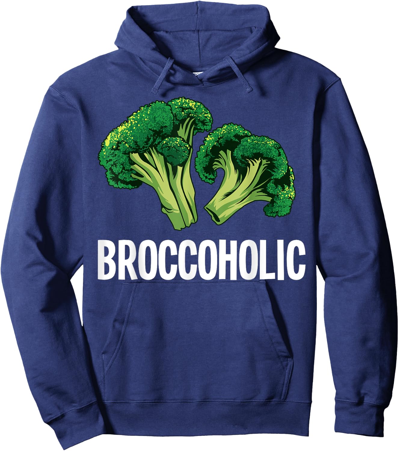 Best Broccoli Women Broccoholic Vegan Vegetarian Hoodie - Hoodie | Navy