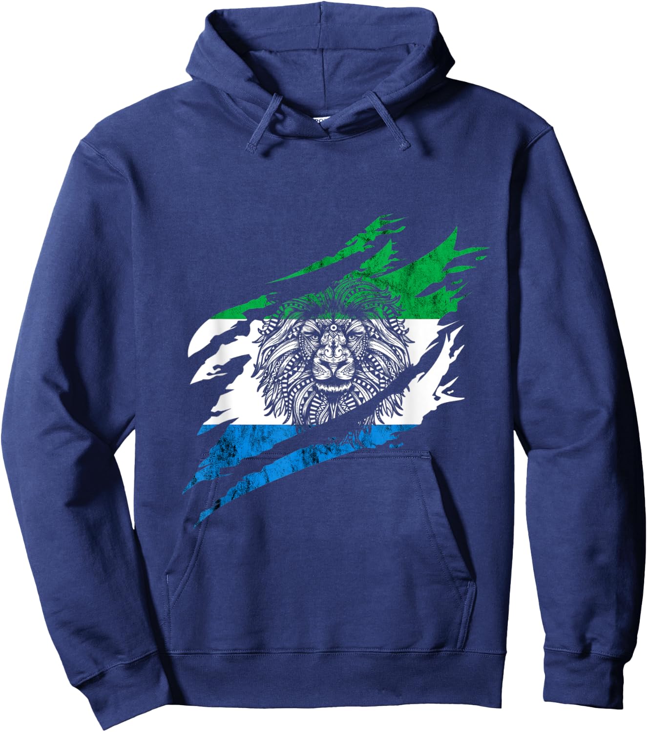 Sierra Leone Heroic Flag Sierra Leonean Pride Roots Hoodie - Hoodie | Navy