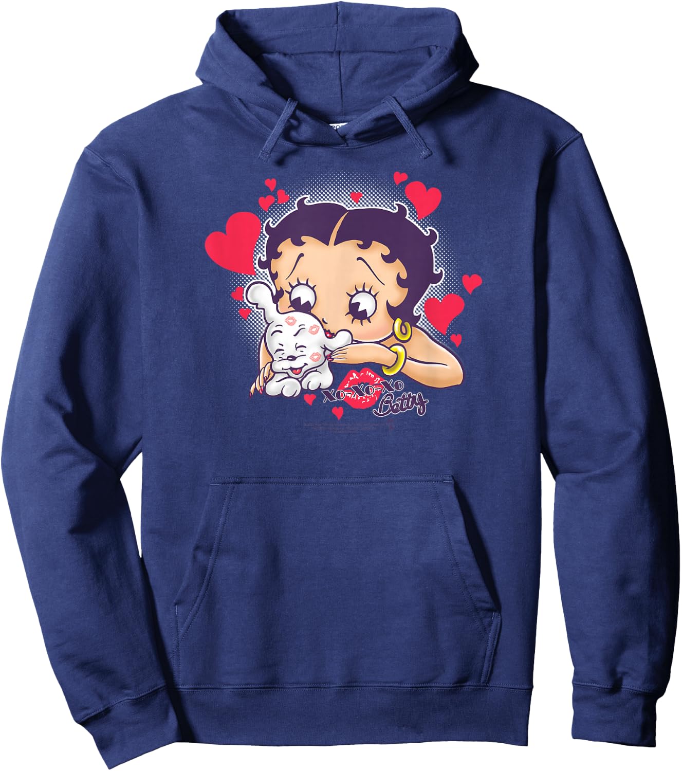 Betty Boop Puppy Love Hoodie - Hoodie | Navy