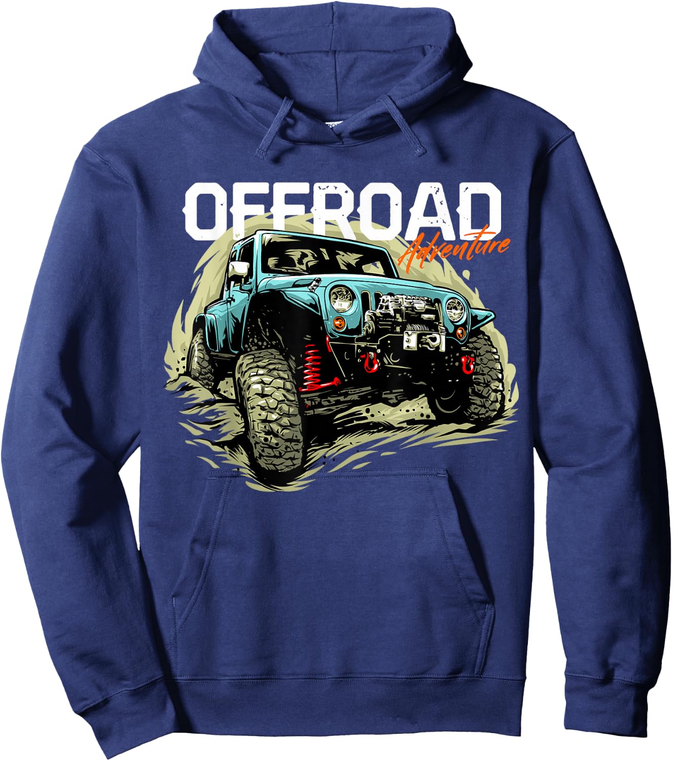 Offroad Adventure | Off Roading Offroad 4x4 SUV Hoodie - Hoodie | Navy