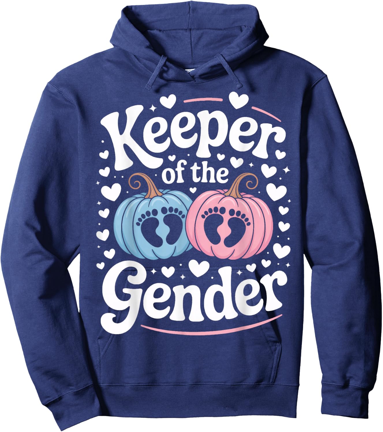 Keeper of The Gender Daddy Mom to Be Gender Reveal Hoodie - Hoodie | Navy