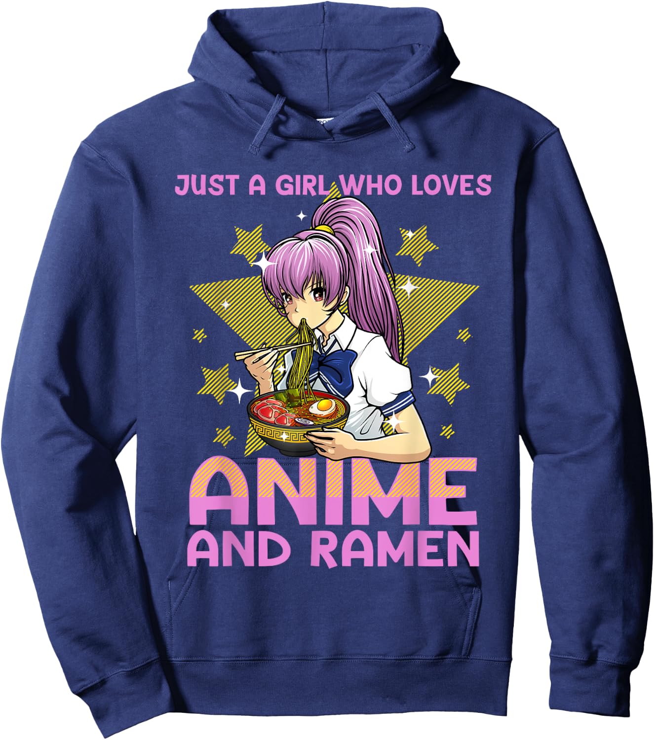 Anime Art Teen Girls Anime Merch Ramen Anime Lover Hoodie - Hoodie | Navy