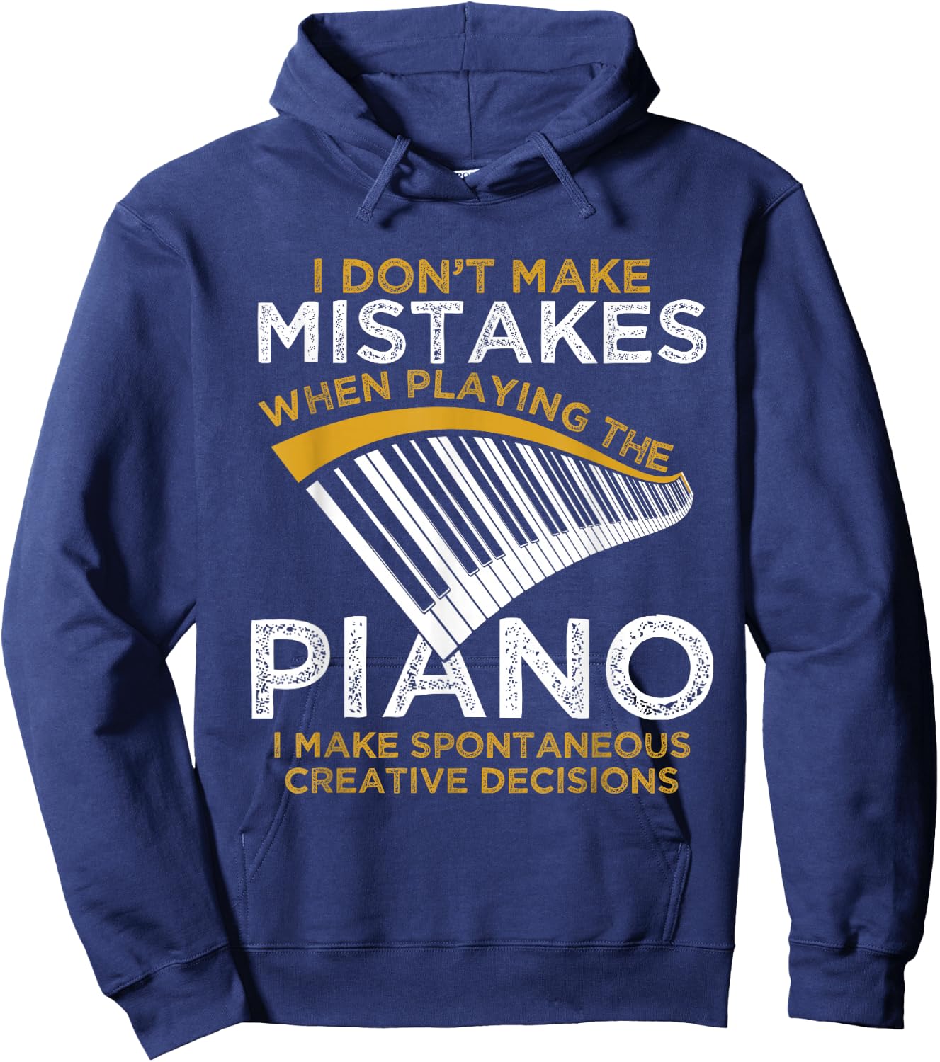 Keyboard Pianist Gifts Music Musician Piano Hoodie - Hoodie | Navy