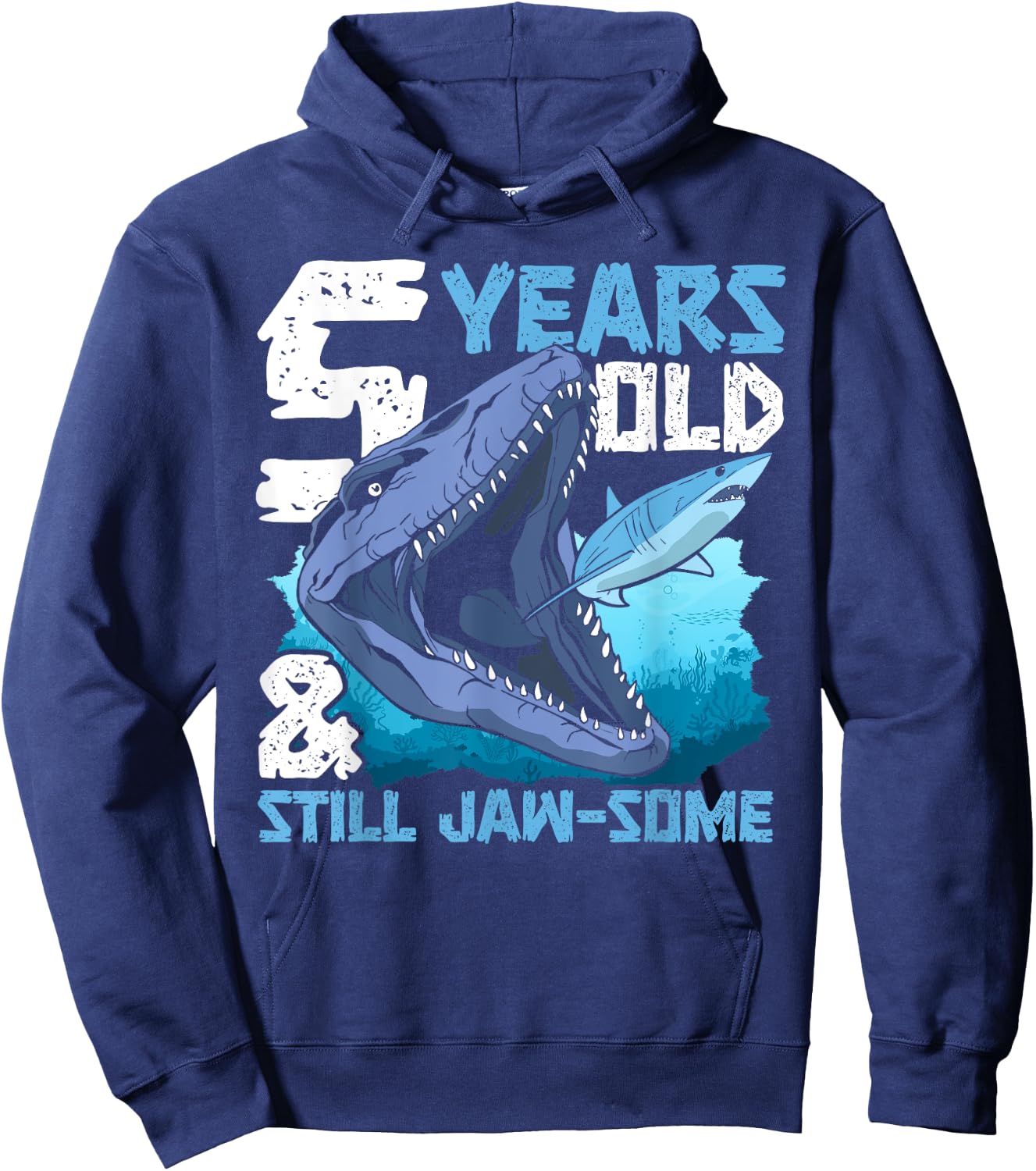 Marine Reptile Mosasaur Paleontology Prehistoric Mosasaurus Hoodie - Hoodie | Navy