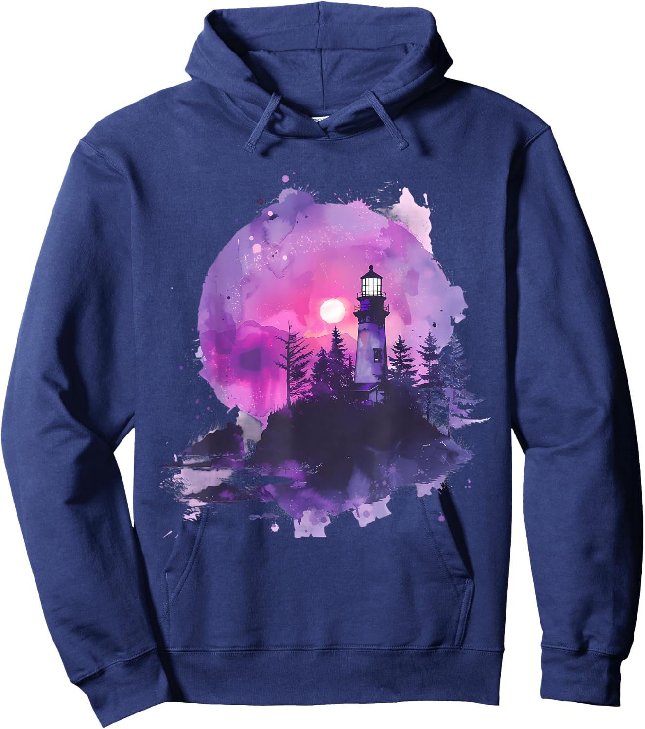 Light House Seaside House Sailing Sea Beach Lighthouse Hoodie - Hoodie | Navy