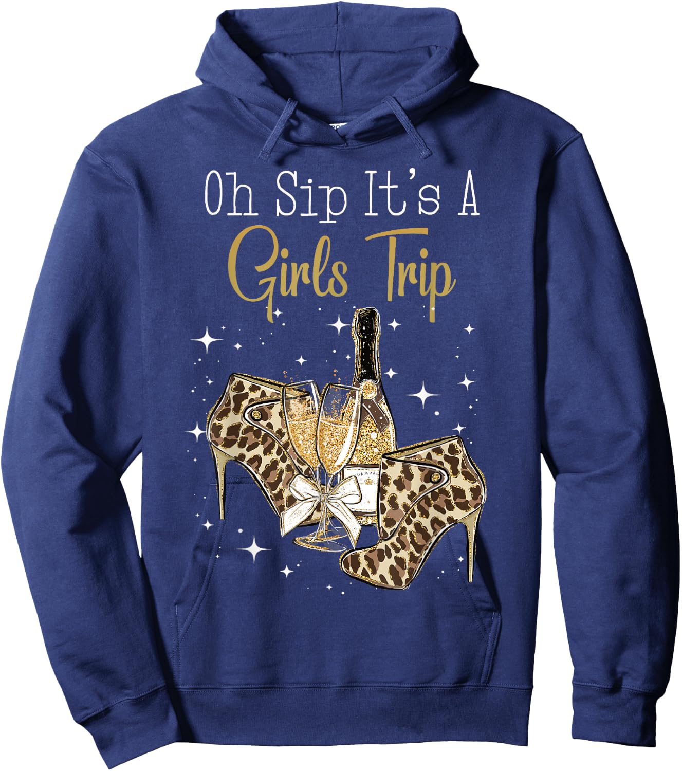 Girls Weekend Women Oh Sip It's A Girls Trip Hoodie - Hoodie | Navy