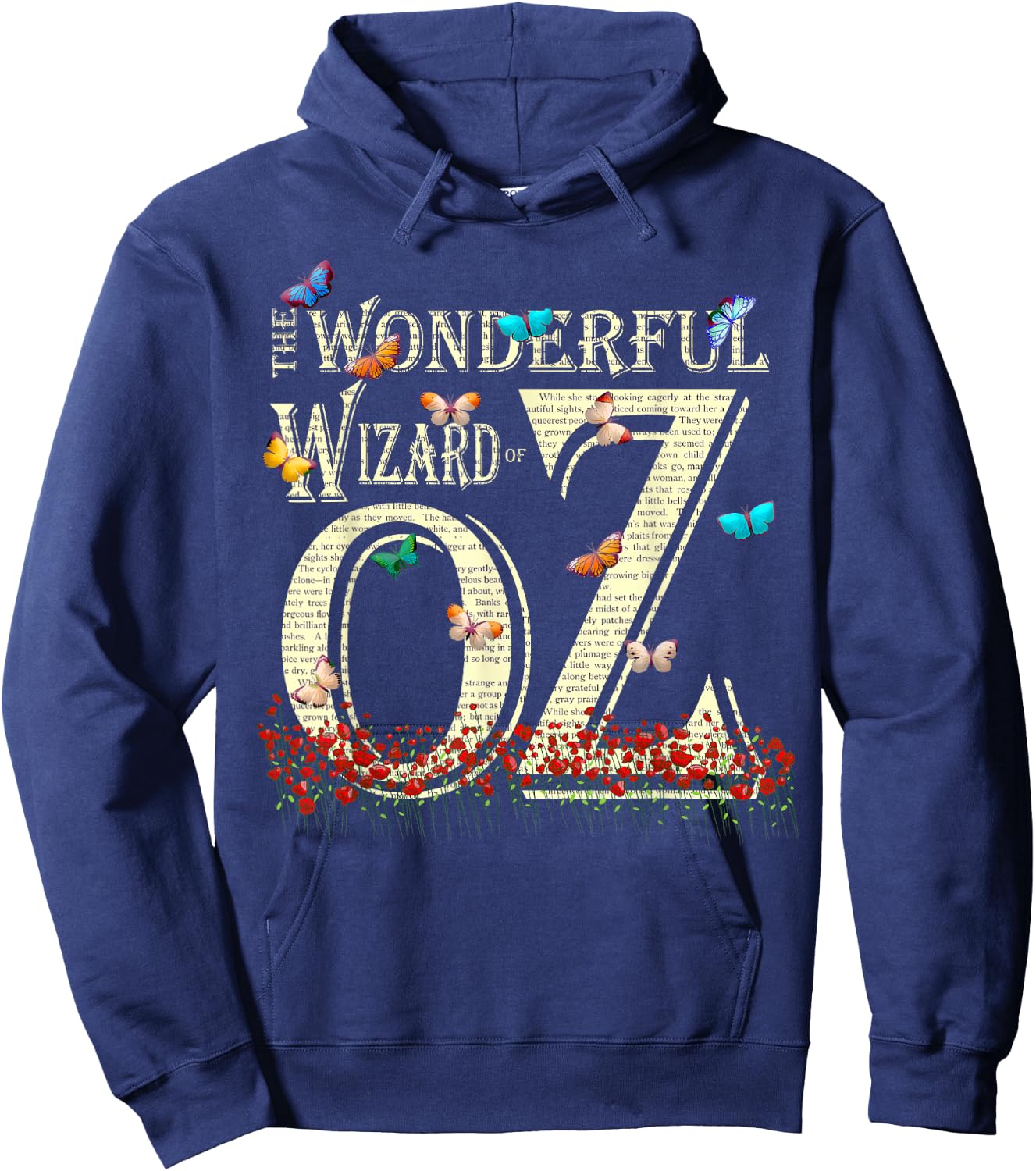 Dorothy Tin Man Cowardly Scarecrow Wonderful Wizard of OZ Hoodie - Hoodie | Navy