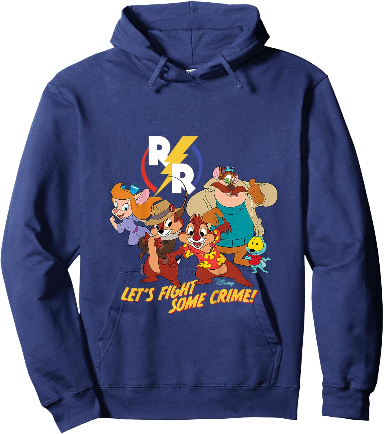 Kids Chip 'N Dale Rescue Rangers - Let's Fight Some Crime Hoodie - Hoodie | Navy