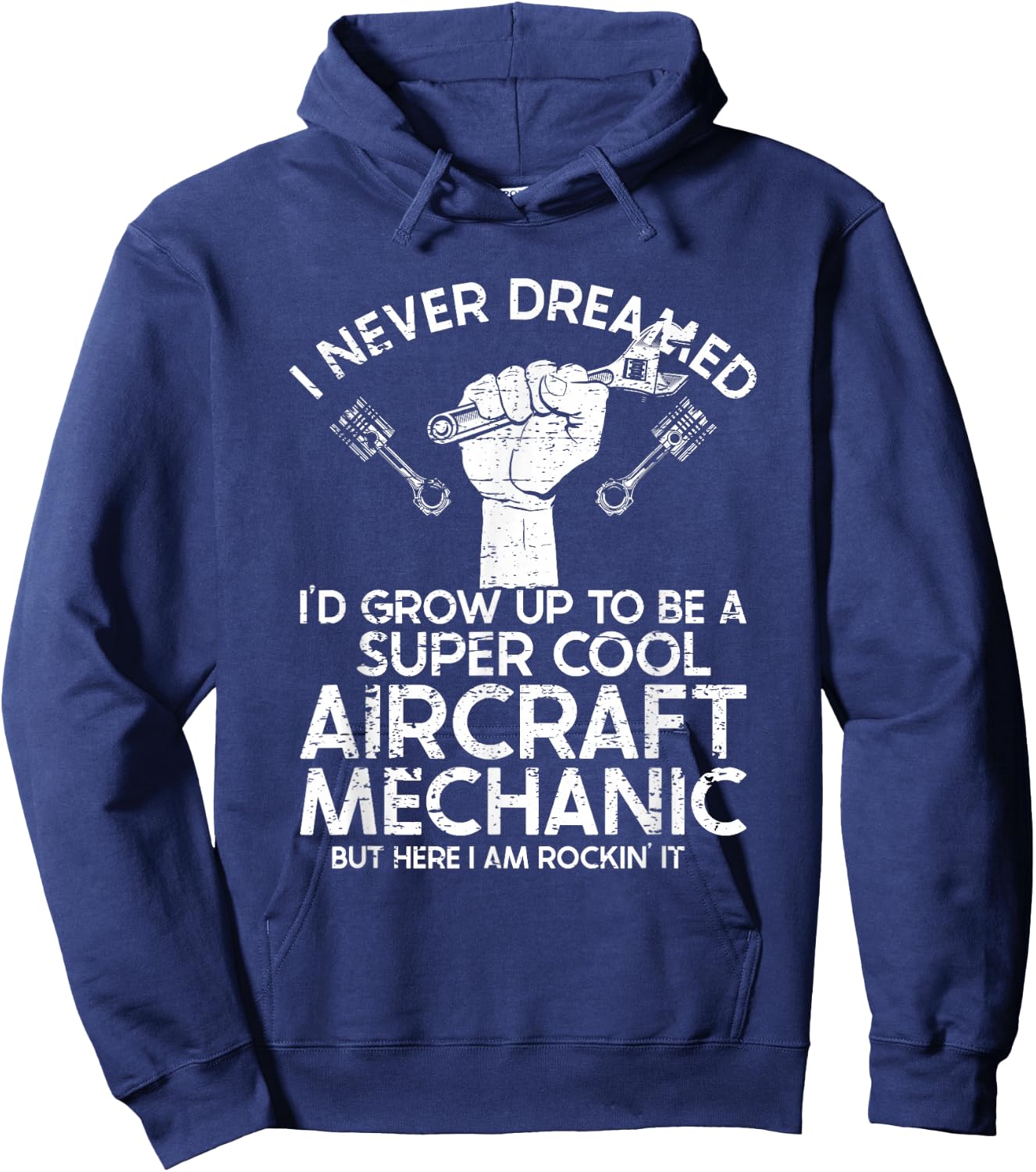 Airplane Mechanic Aircraft Maintenance Pilot Technician Hoodie - Hoodie | Navy