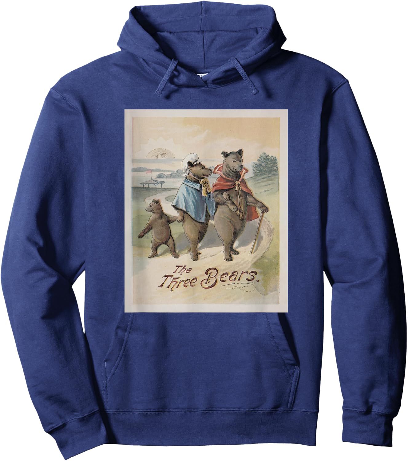 Goldilocks and The Three Bears Book Cover Hoodie - Hoodie | Navy