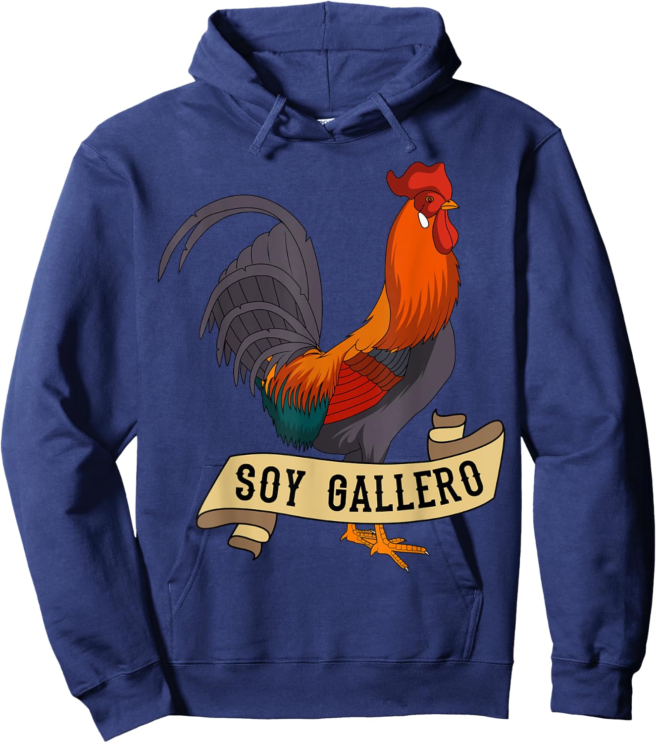 Soy Gallero Rooster Chicken Farmer Poultry Lover Hoodie - Hoodie | Navy