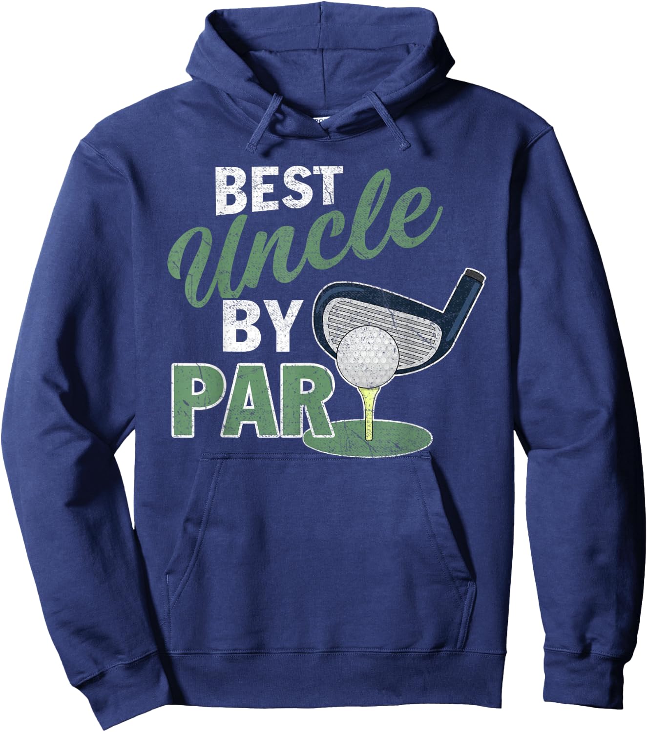 Best Uncle By Par Fathers Day Golf Sports Hoodie - Hoodie | Navy