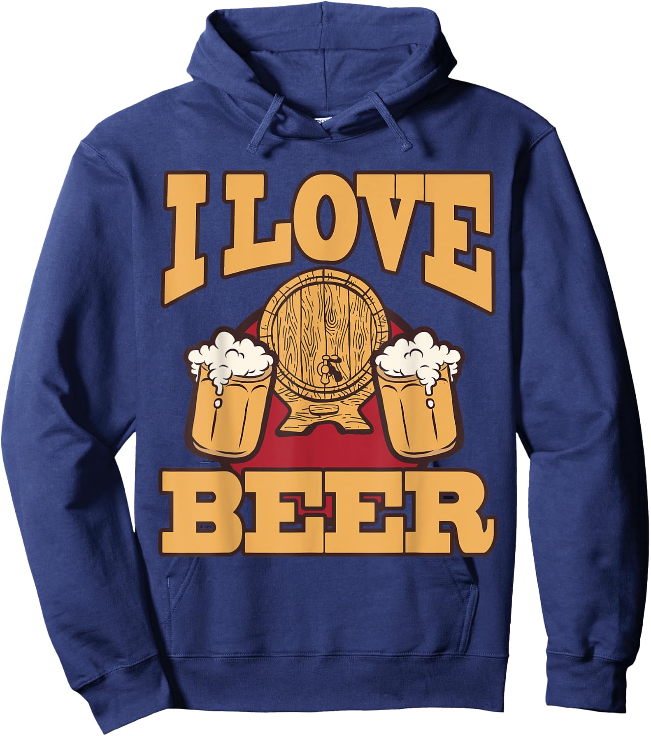 I love beer mug malt brewery drink alcoholic beverage Hoodie - Hoodie | Navy