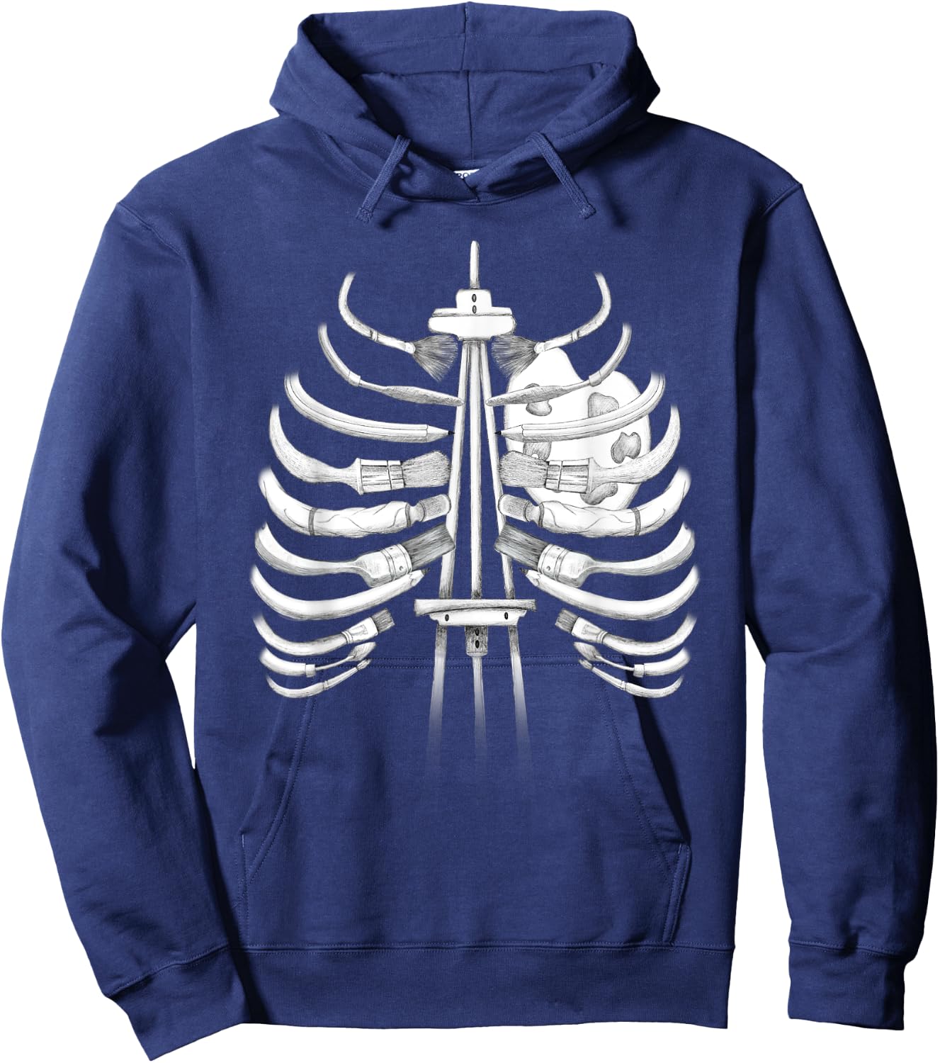 Art Bones - Art I Can Feel It In My Bones! Hoodie - Hoodie | Navy