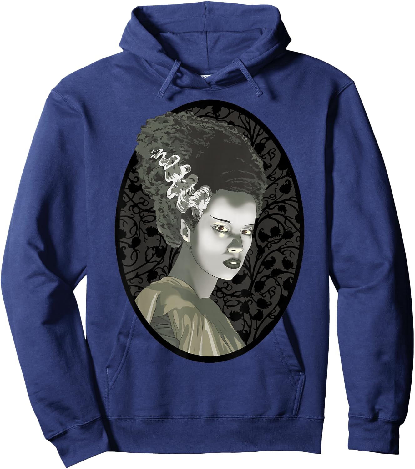 Universal Monsters Bride Of Frankenstein Illustrated Hoodie - Hoodie | Navy