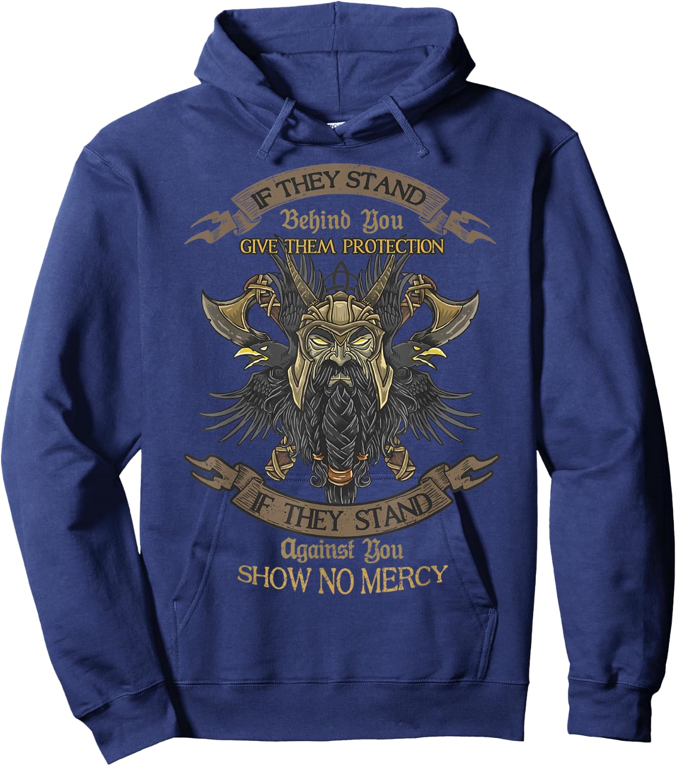 If They Stand Behind You, Give Them Protection! Hoodie - Hoodie | Navy