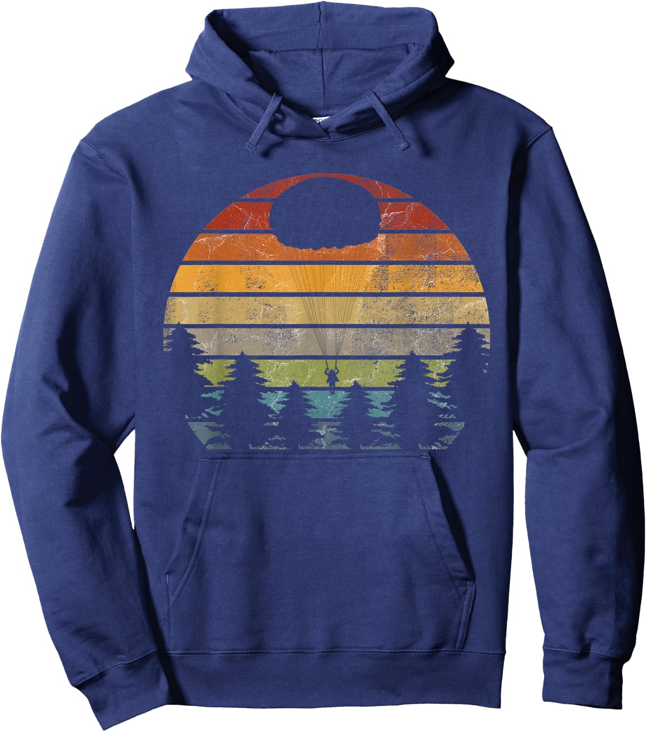 Paratrooper Paratrooper Round Cap Vintage Hoodie - Hoodie | Navy