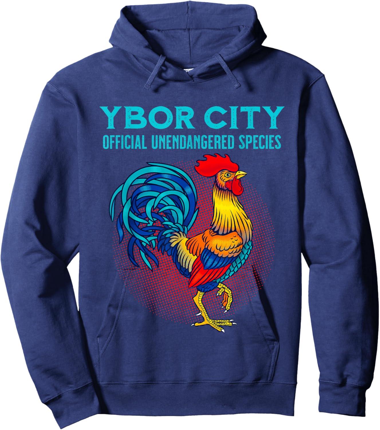 Ybor City Tampa Official Unendangered Species Souvenir Hoodie - Hoodie | Navy