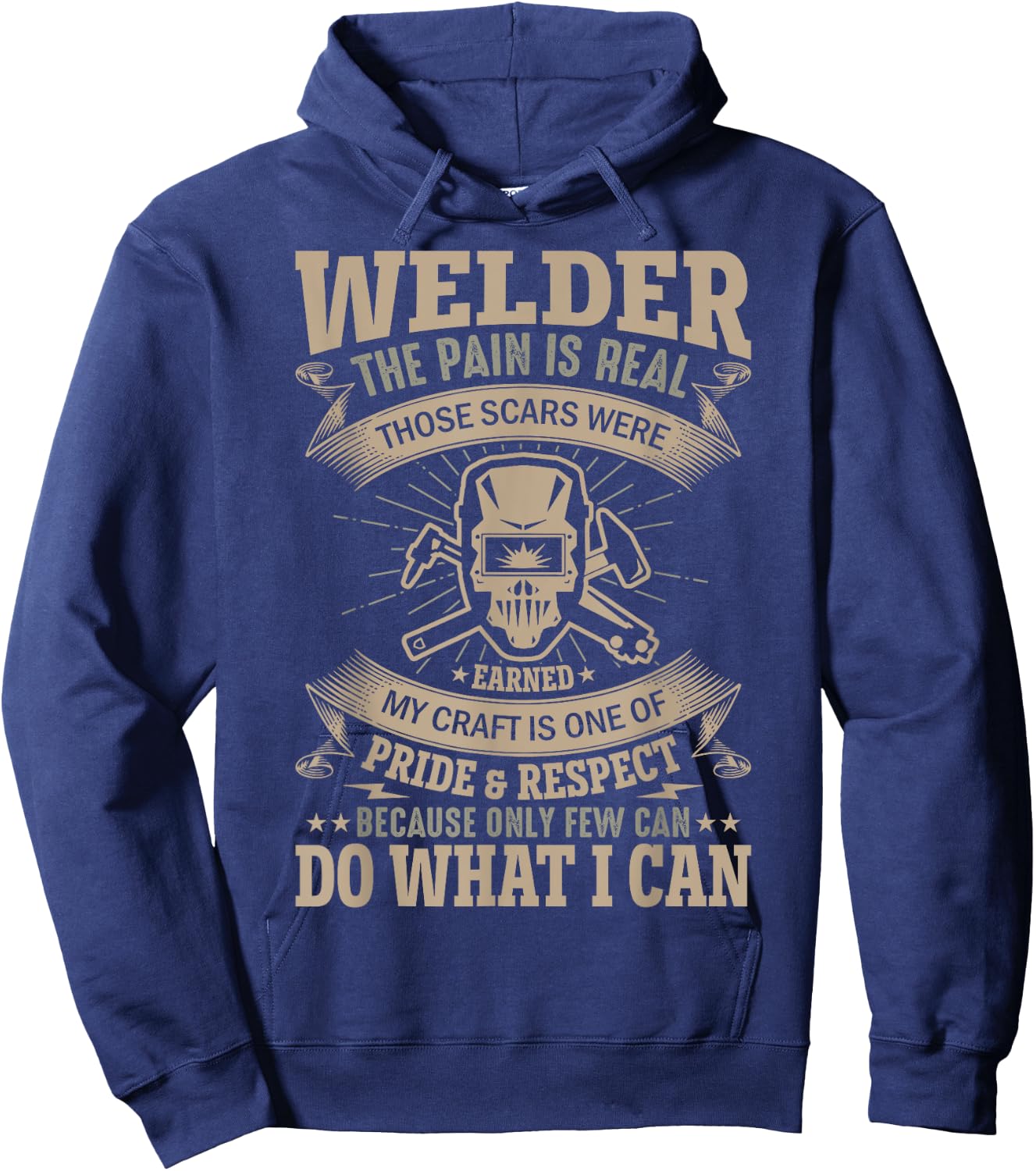 The Pain Is Real Those Scars Were My Craft Is One Of Pride A Hoodie - Hoodie | Navy