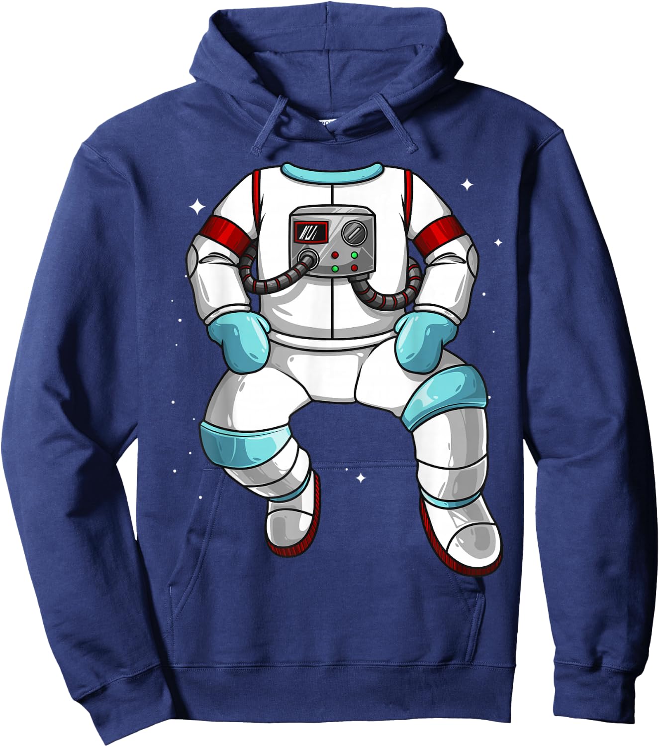 Cool Astronaut Halloween Costume Fan | Funny Lazy DIY Gift Hoodie - Hoodie | Navy